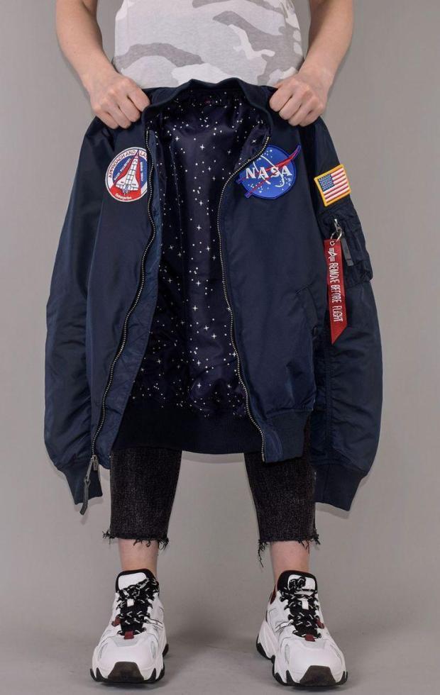 Куртка-бомбер женская из серии одежды НАСА от Альфа Индастриз